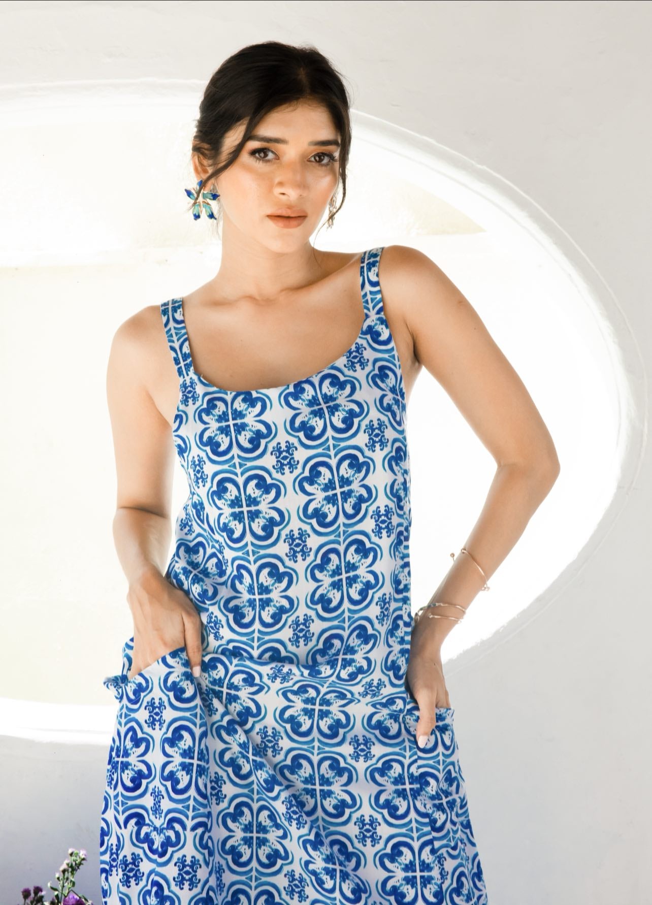 Isla Dress Blue