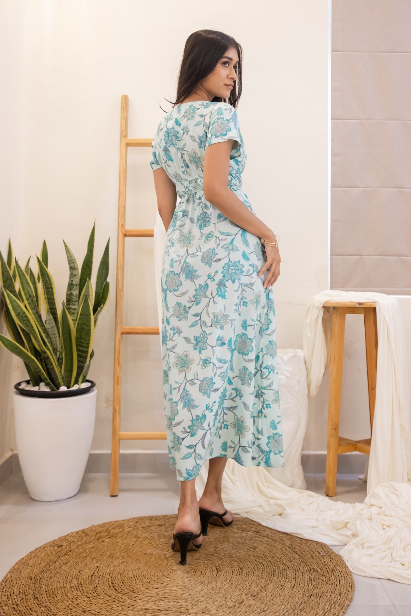 Aurora Dress - Aqua Green