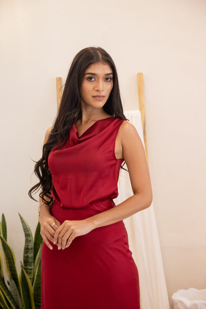 Satin Rose Skirt & Cupid Top