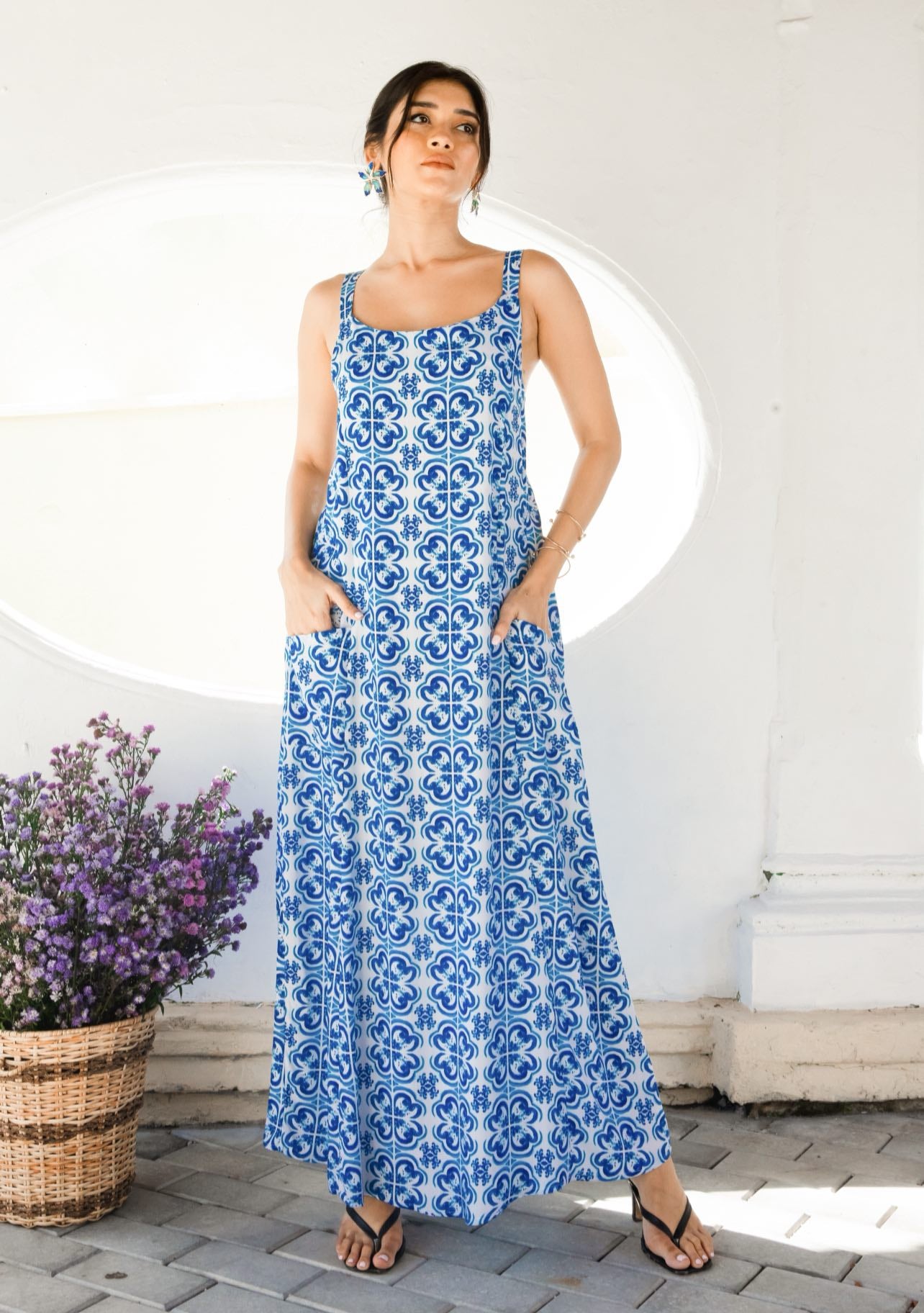 Isla Dress Blue