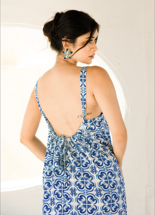 Isla Dress Blue