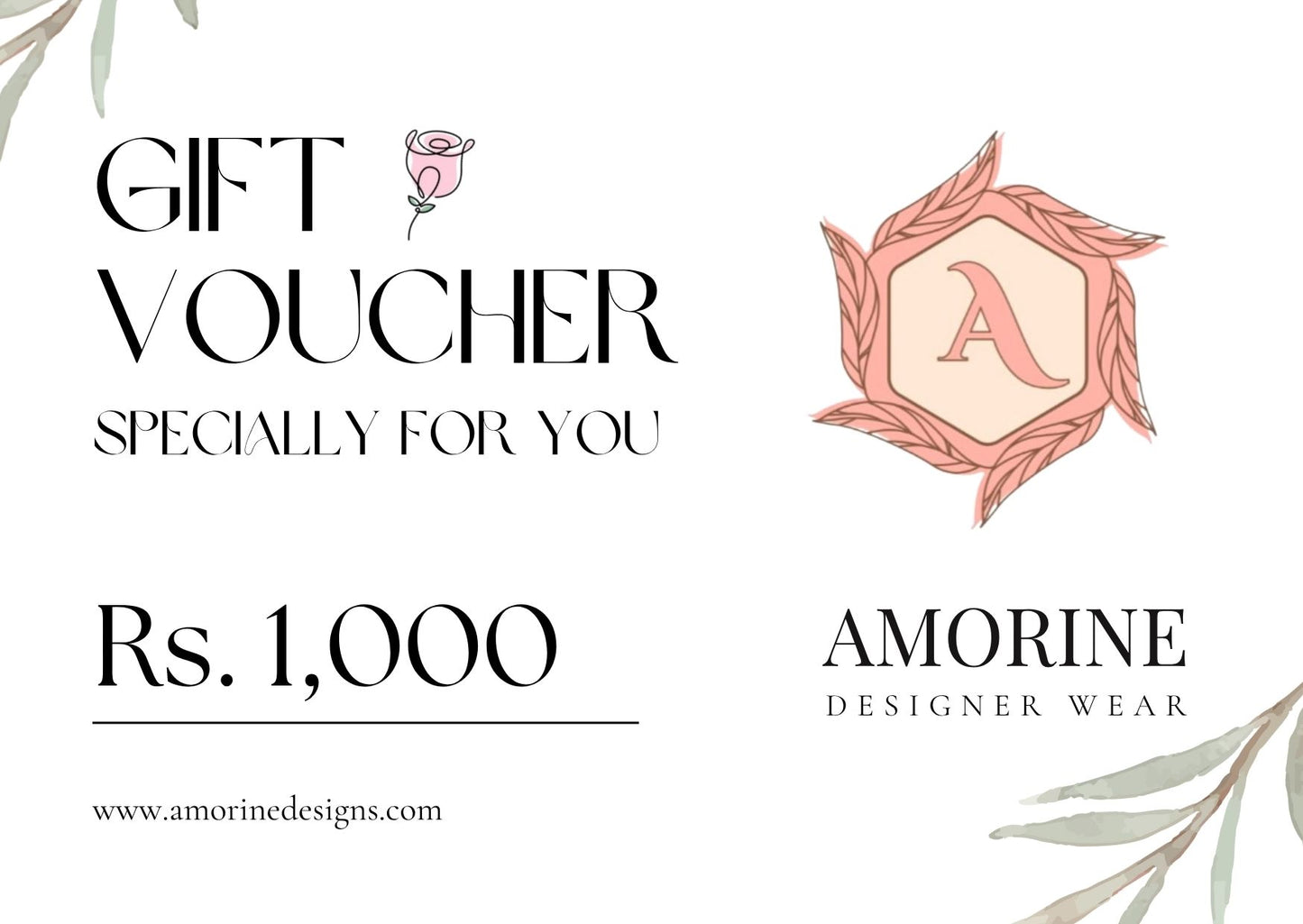 AMORINE GIFT CARDS